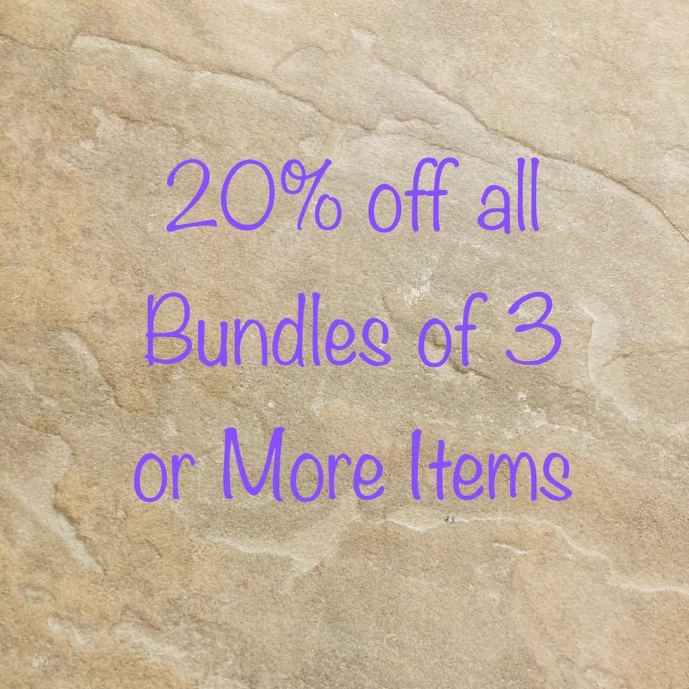 20% off all Bundles of 3 or More Items